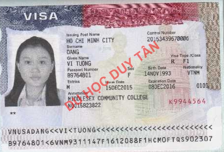 Du học Mỹ - Chúc mừng Đặng Tường Vi đã đậu visa du học Mỹ!